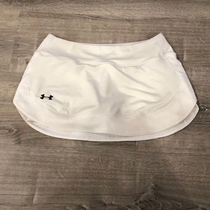Under armour white tennis skirt